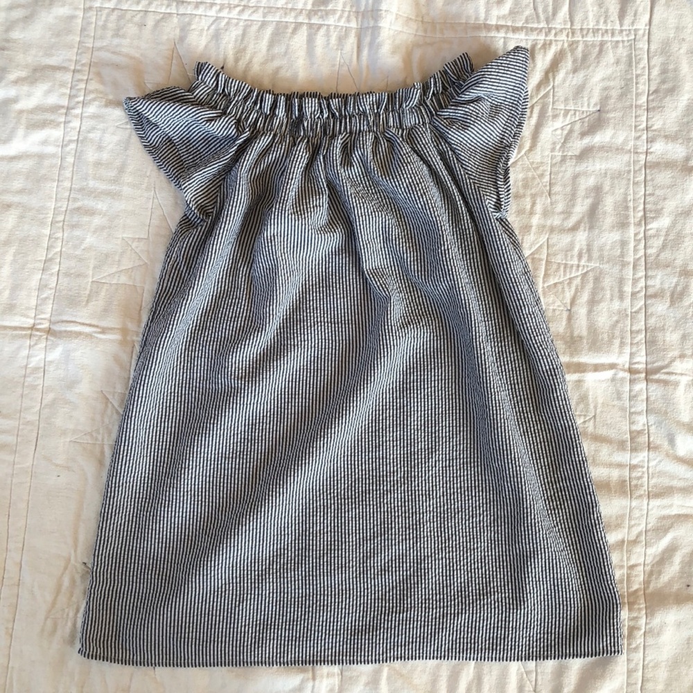 Off the shoulder shift dress